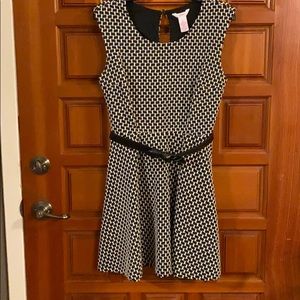 Black patterned dress